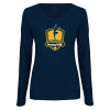 Thumbnail image for  Womens Navy Long Sleeve V Neck Tee