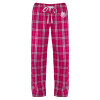 Thumbnail image for  Womens Dark Fuchsia/White Flannel Pajama Pant
