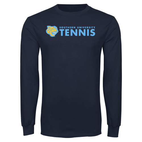  Navy Long Sleeve T Shirt - Southern University Basketball