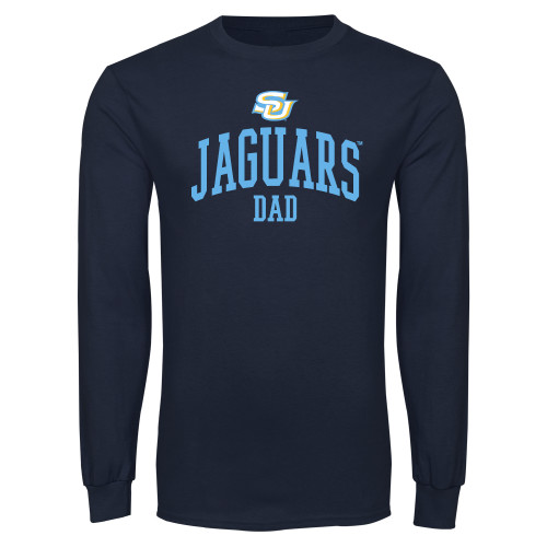  Navy Long Sleeve T Shirt - SU Jaguars Dad