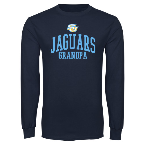  Navy Long Sleeve T Shirt - SU Jaguars Grandpa