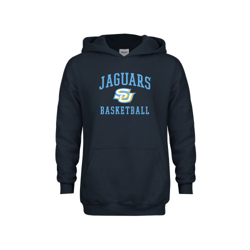  Youth Navy Fleece Hoodie - Jaguars Basketball