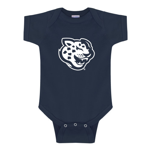  Navy Infant Onesie - Souther University Jaguar Head
