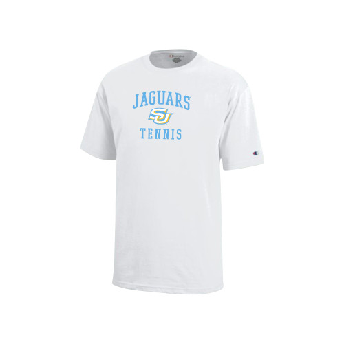  Champion Youth White Short Sleeve Tee - Jaguars Tennis