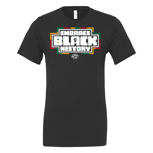  Bella + Canvas Black Jersey Cotton T Shirt - HBCU Graphic