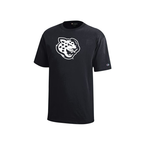  Champion Youth Black Short Sleeve Tee - Souther University Jaguar Head