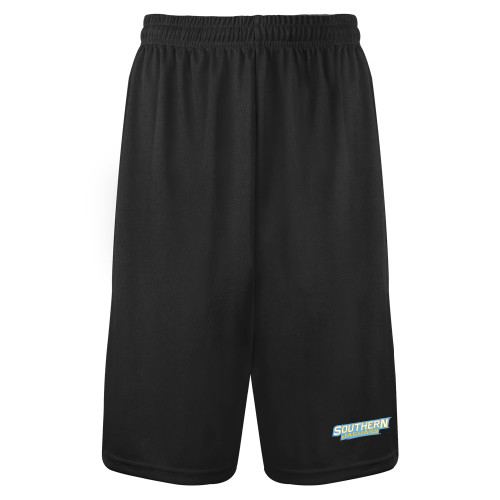  Black Performance Classic 9 Inch Short - Southern Jaguars Wordmark