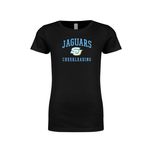  Next Level Girls Black Fashion Fit T Shirt - Jaguars Cheerleading