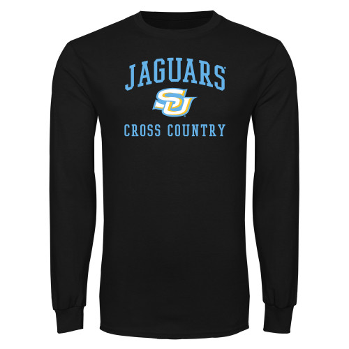  Black Long Sleeve T Shirt - Jaguars Cross Country