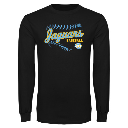  Black Long Sleeve T Shirt - Jaguars Baseball Graohic