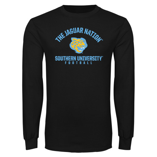  Black Long Sleeve T Shirt - The Jaguar Nation - Football