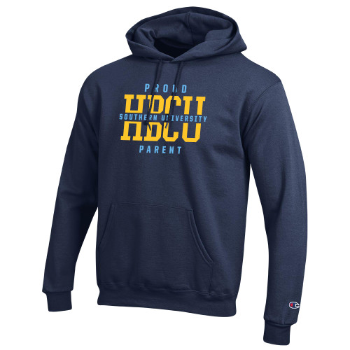  Champion Navy Fleece Hoodie - Southern University Proud Parent