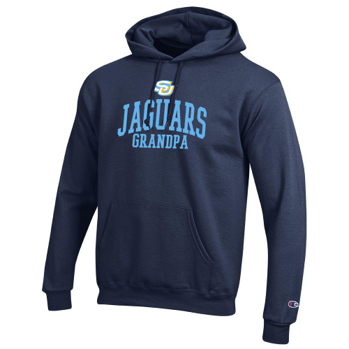  Champion Navy Fleece Hoodie - SU Jaguars Grandpa