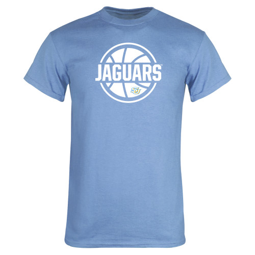  Light Blue T Shirt - Jaguars Basketball Graphic