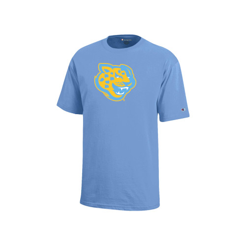  Champion Youth Light Blue Short Sleeve Tee - Souther University Jaguar Head