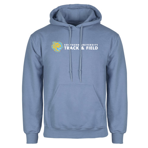  Light Blue Fleece Hoodie - Southern University Track and Field