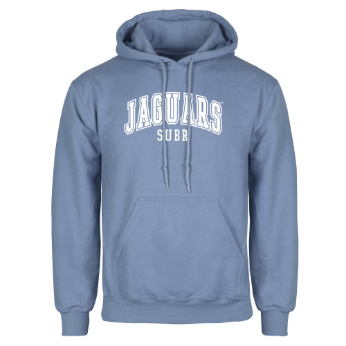  Light Blue Fleece Hoodie - Souther University Stacked w/ Jaguar