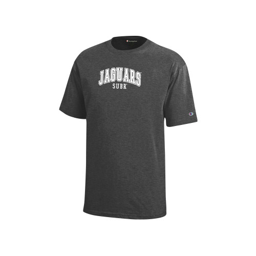  Champion Youth Granite Heather Short Sleeve Tee - Souther University Stacked w/ Jaguar