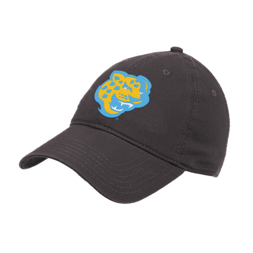  Charcoal Unstructured Adjustable Low Profile Hat - Souther University Jaguar Head