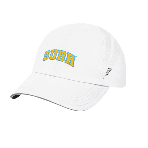  Womens White Performance Cap - Arched SUBR