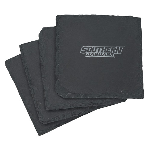  Slate Coaster Set - Souther University Wordmark Engraved