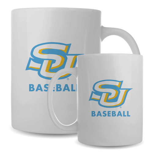  Full Color White Mug 15oz - SU Baseball