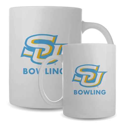  Full Color White Mug 15oz - SU Bowling