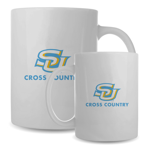  Full Color White Mug 15oz - SU Cross Country