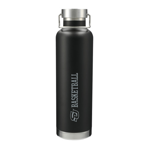  Thor Copper Vacuum Insulated Black Bottle 32oz - Su Basketball Engraved