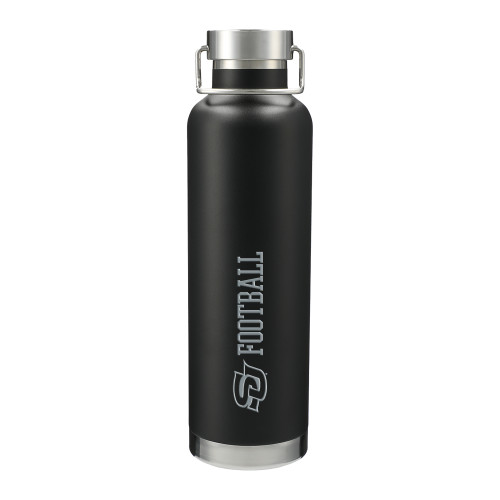  Thor Copper Vacuum Insulated Black Bottle 32oz - SU Football Engraved