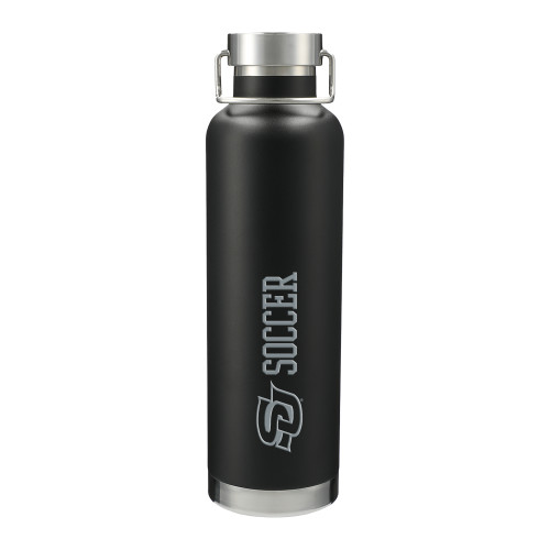  Thor Copper Vacuum Insulated Black Bottle 32oz - SU Soccer Engraved