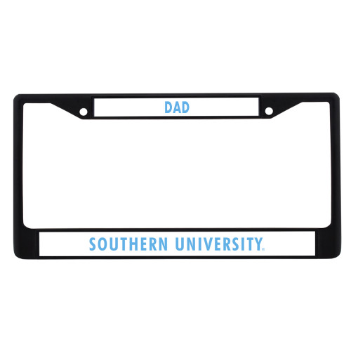  Metal License Plate Frame in Black - Southern University