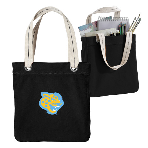  Allie Black Canvas Tote - Souther University Jaguar Head