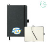 Thumbnail image for  5.5 x 8.5 Black FSC Mix Recycled Leather Bound Journal