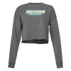 Thumbnail image for  Bella + Canvas Womens Deep Heather Cropped Fleece Crew