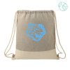 Thumbnail image for  Split Recycled Cotton Grey/Natural Drawstring Bag