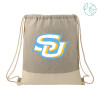 Thumbnail image for  Split Recycled Cotton Grey/Natural Drawstring Bag