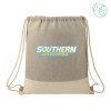 Thumbnail image for  Split Recycled Cotton Grey/Natural Drawstring Bag