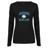 Thumbnail image for  Womens Black Long Sleeve V Neck Tee 