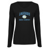 Thumbnail image for  Womens Black Long Sleeve V Neck Tee 