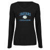 Thumbnail image for  Womens Black Long Sleeve V Neck Tee 