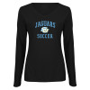 Thumbnail image for  Womens Black Long Sleeve V Neck Tee 