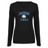 Thumbnail image for  Womens Black Long Sleeve V Neck Tee 