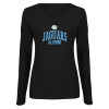 Thumbnail image for  Womens Black Long Sleeve V Neck Tee 