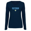 Thumbnail image for  Womens Navy Long Sleeve V Neck Tee