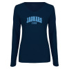 Thumbnail image for  Womens Navy Long Sleeve V Neck Tee