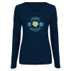 Thumbnail image for  Womens Navy Long Sleeve V Neck Tee