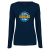 Thumbnail image for  Womens Navy Long Sleeve V Neck Tee