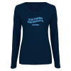 Thumbnail image for  Womens Navy Long Sleeve V Neck Tee