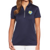 Thumbnail image for  Callaway Womens Navy Tulip Sleeve Zip Polo